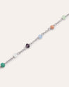Pulsera Crystals Chain Colors Plata