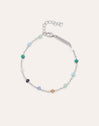 Pulsera Crystals Chain Colors Plata
