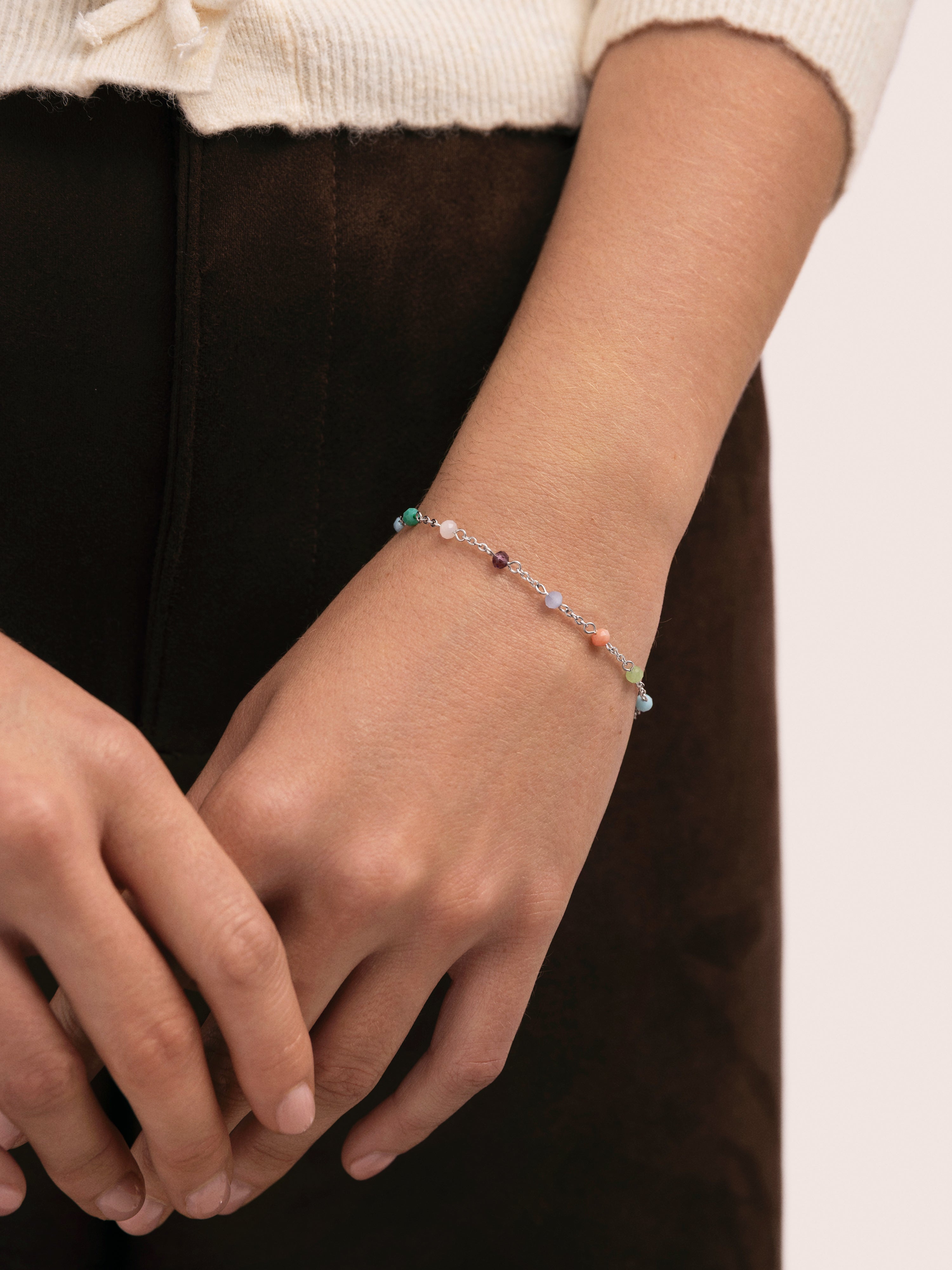 Pulsera Crystals Colors Acero