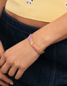 Color Rainbow Personalisiertes Armband Edelstahl vergoldet