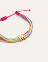 Color Rainbow Personalisiertes Armband Edelstahl vergoldet