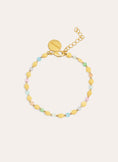 Crystal Solar Stainless Steel Gold Bracelet