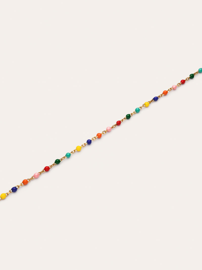 Bracelet Dots Colors Enamel Acier