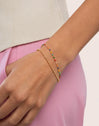 Dots Colors Enamel Gold Bracelet