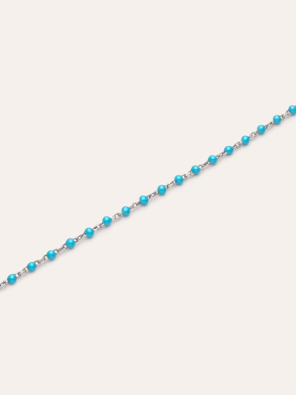 Imagen detalle de Bracelet Dots Turquoise Enamel Acier