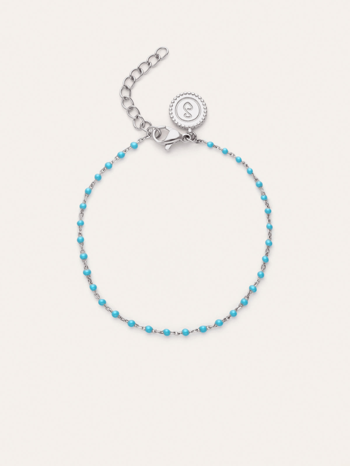 Bracelet Dots Turquoise Enamel Acier