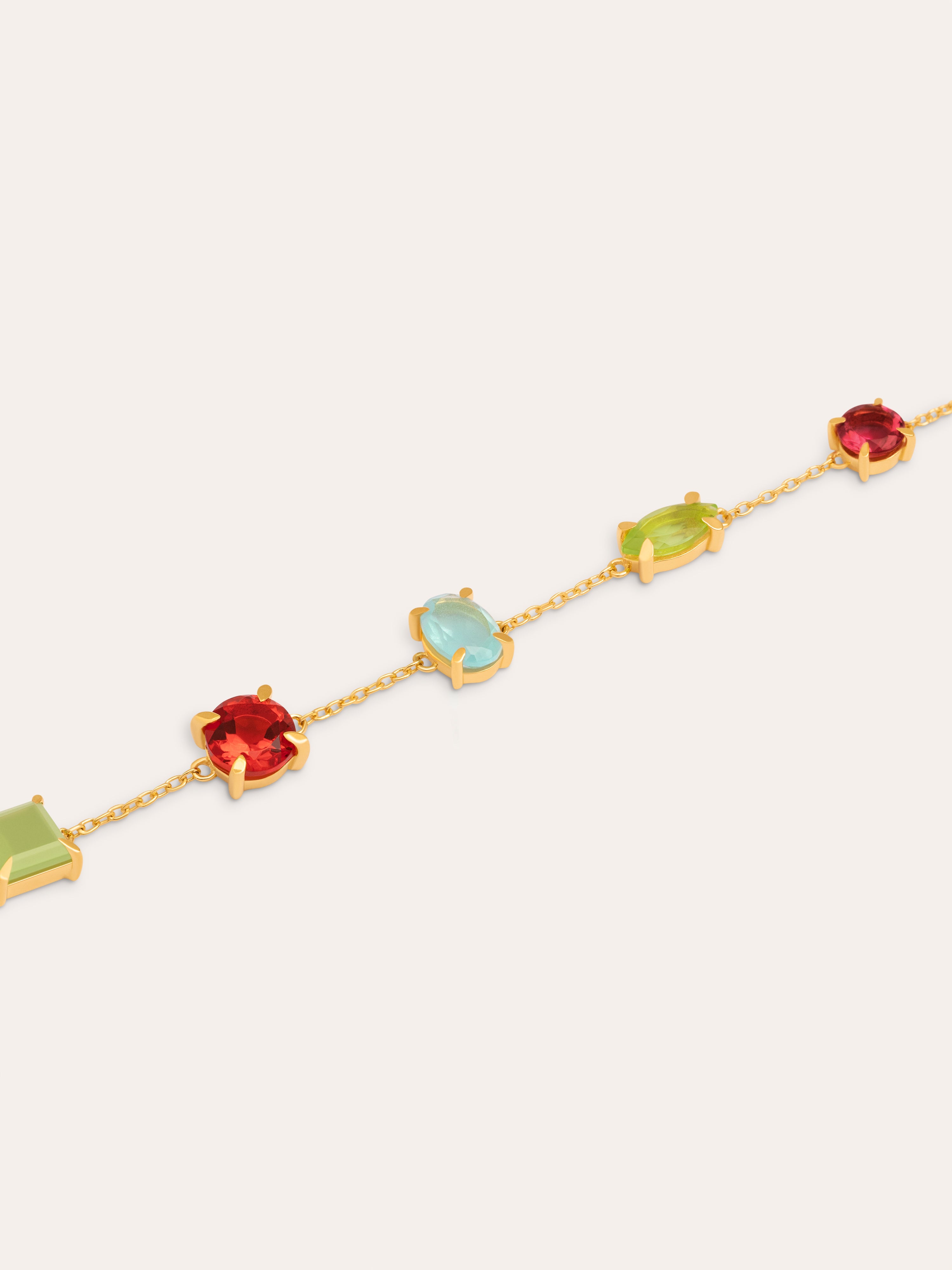 Pulsera Drop Orquidea Baño Oro