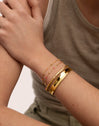 Brazalete Easy Acero Baño Oro