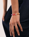 Pulsera Gummy Stones Acero Baño Oro