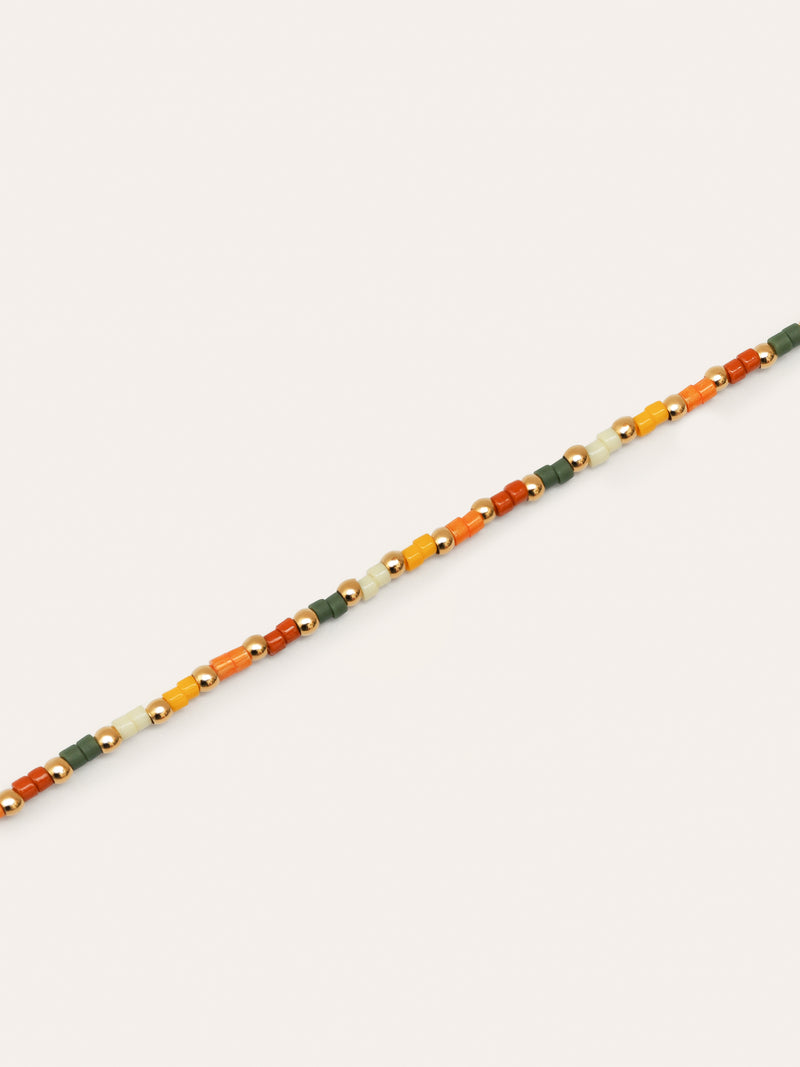 Pulsera Harvest Colors Acero Baño Oro