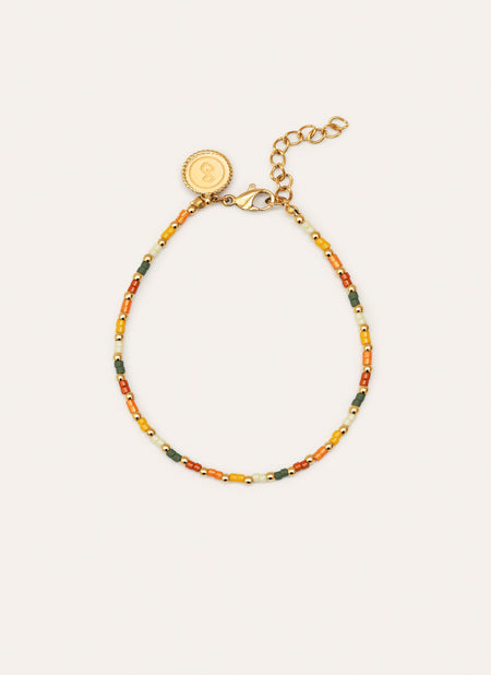 Pulsera Harvest Colors Acero Baño Oro