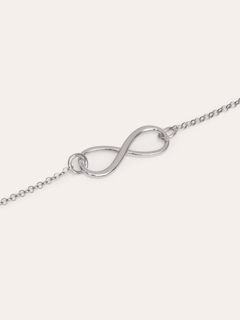 Pulseira Infinito Prata