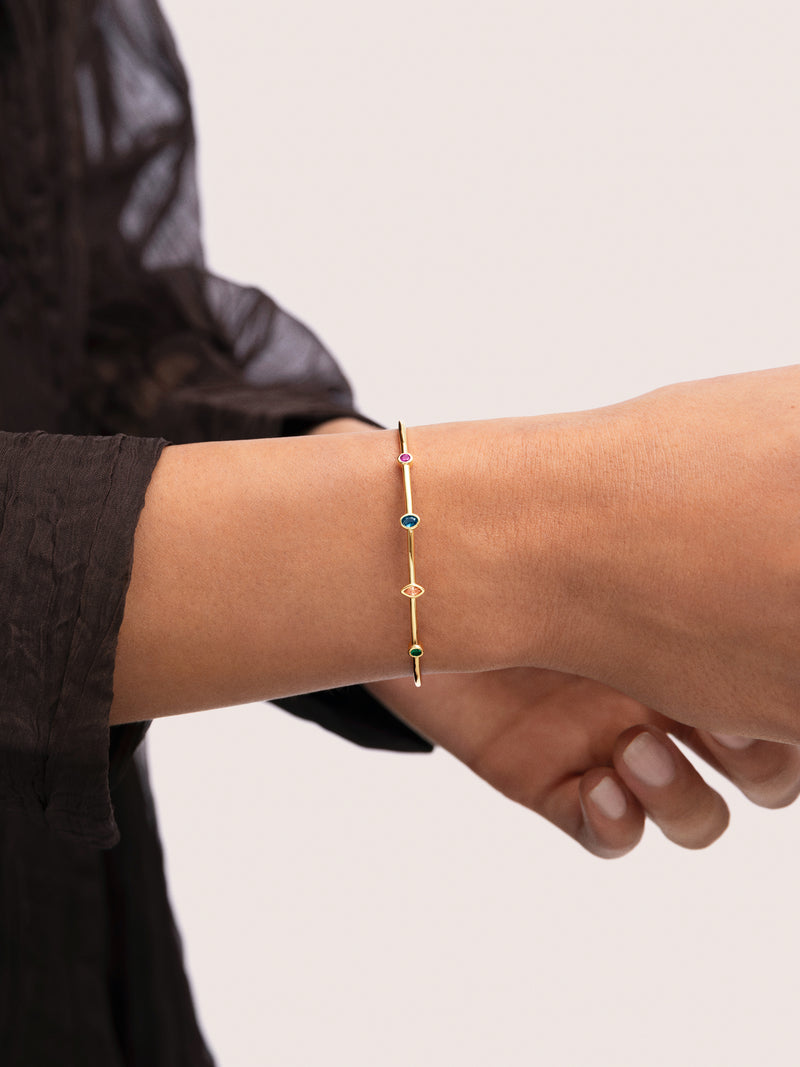 Bracciale Rigido Leonor Placcato Oro