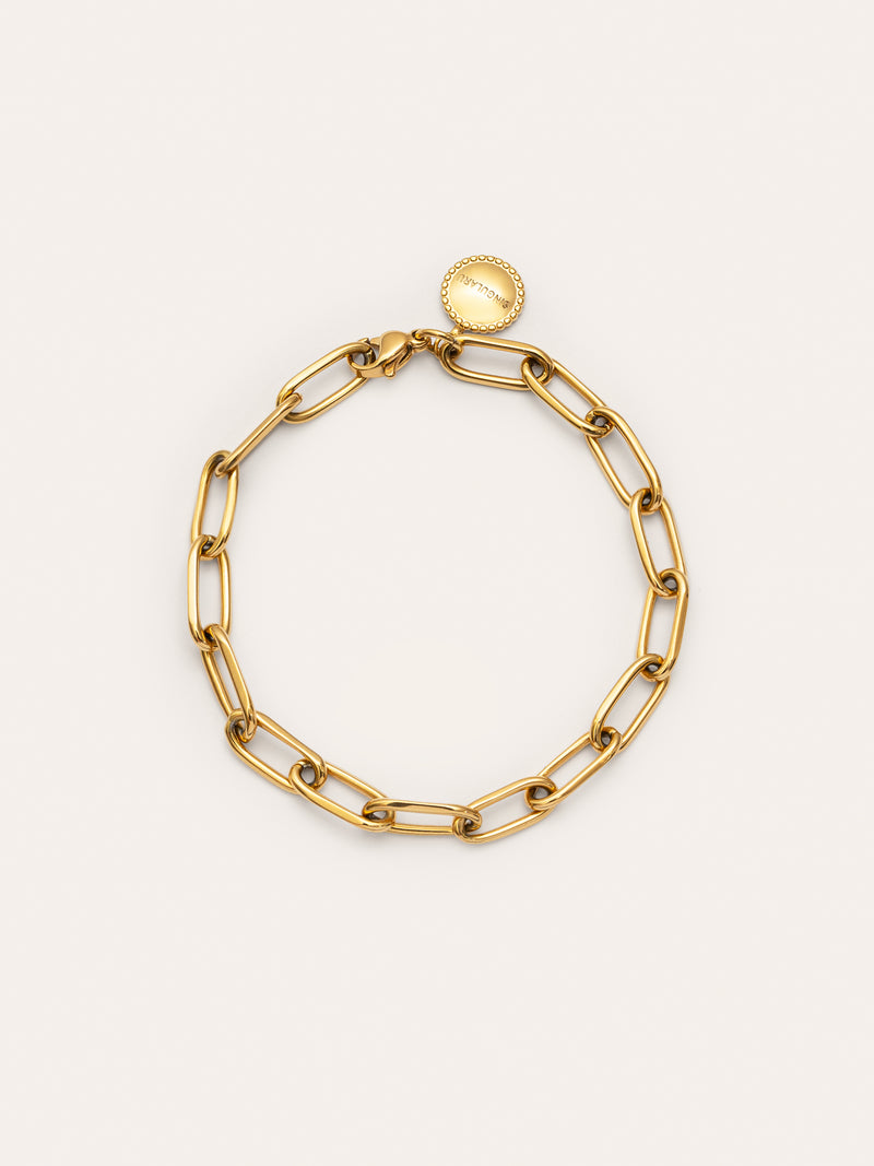 Pulsera Link Acero Baño Oro