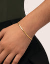 Lisse Sparkling Stainless Steel Gold Bracelet