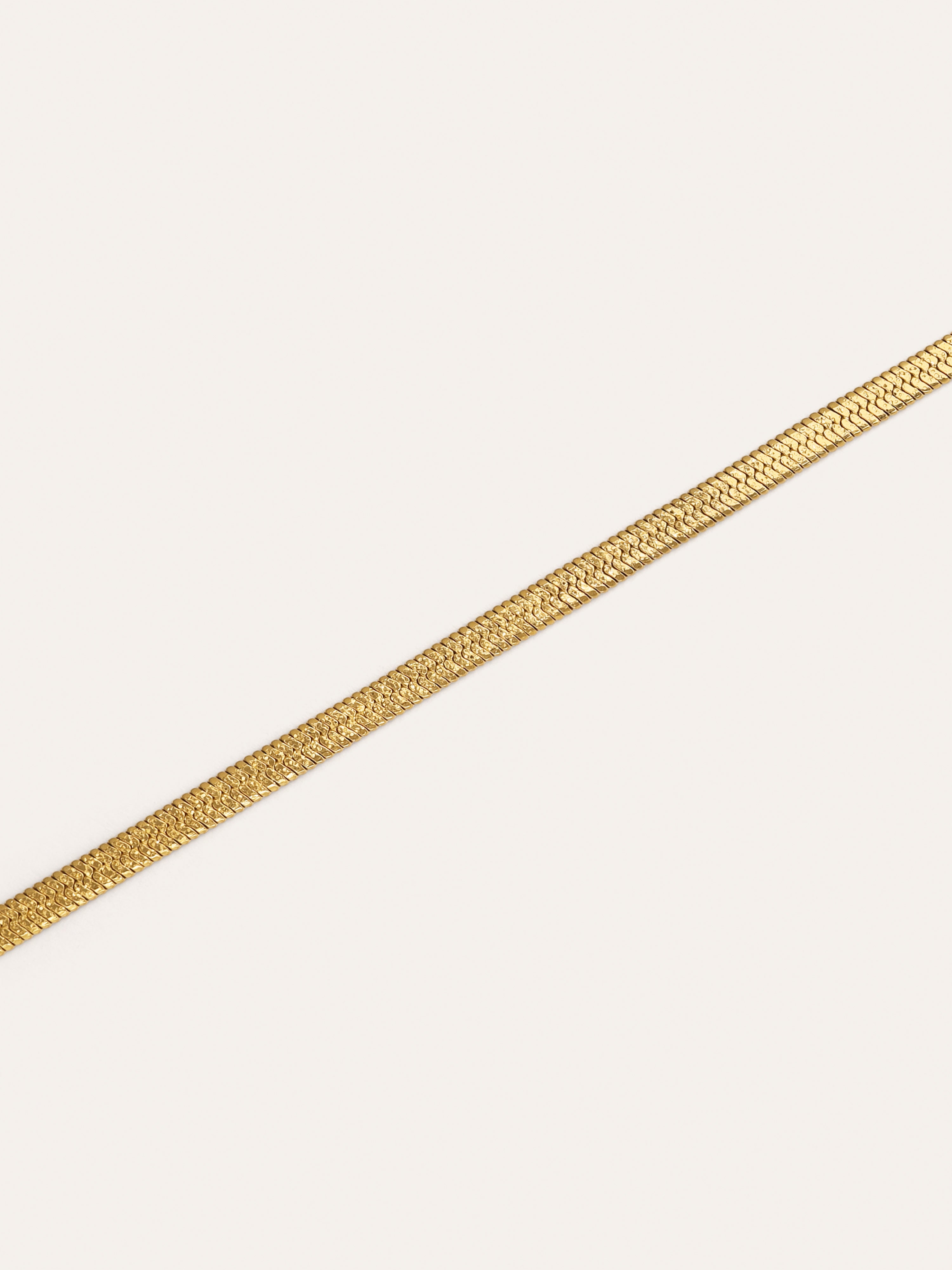 Lisse Sparkling Stainless Steel Gold Bracelet