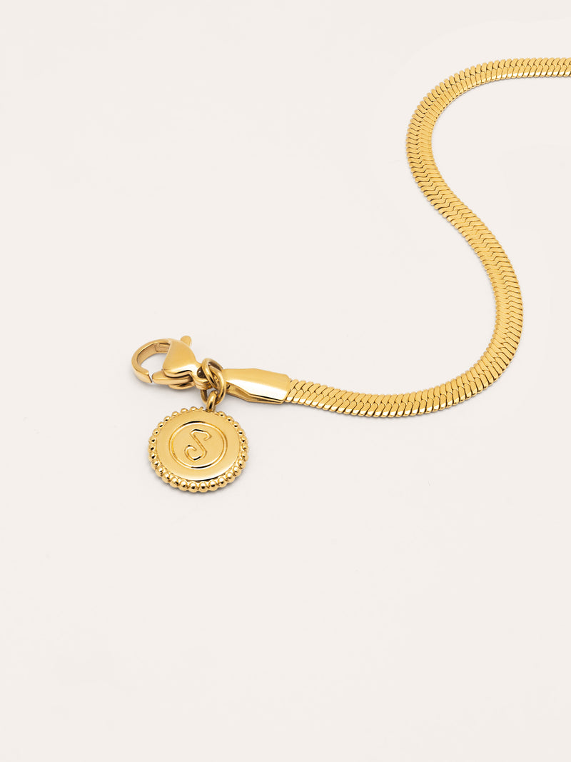 Pulseira Lisse S Aço Banho de Ouro