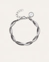 Bracciale Doppio Lisse Twister Acciaio