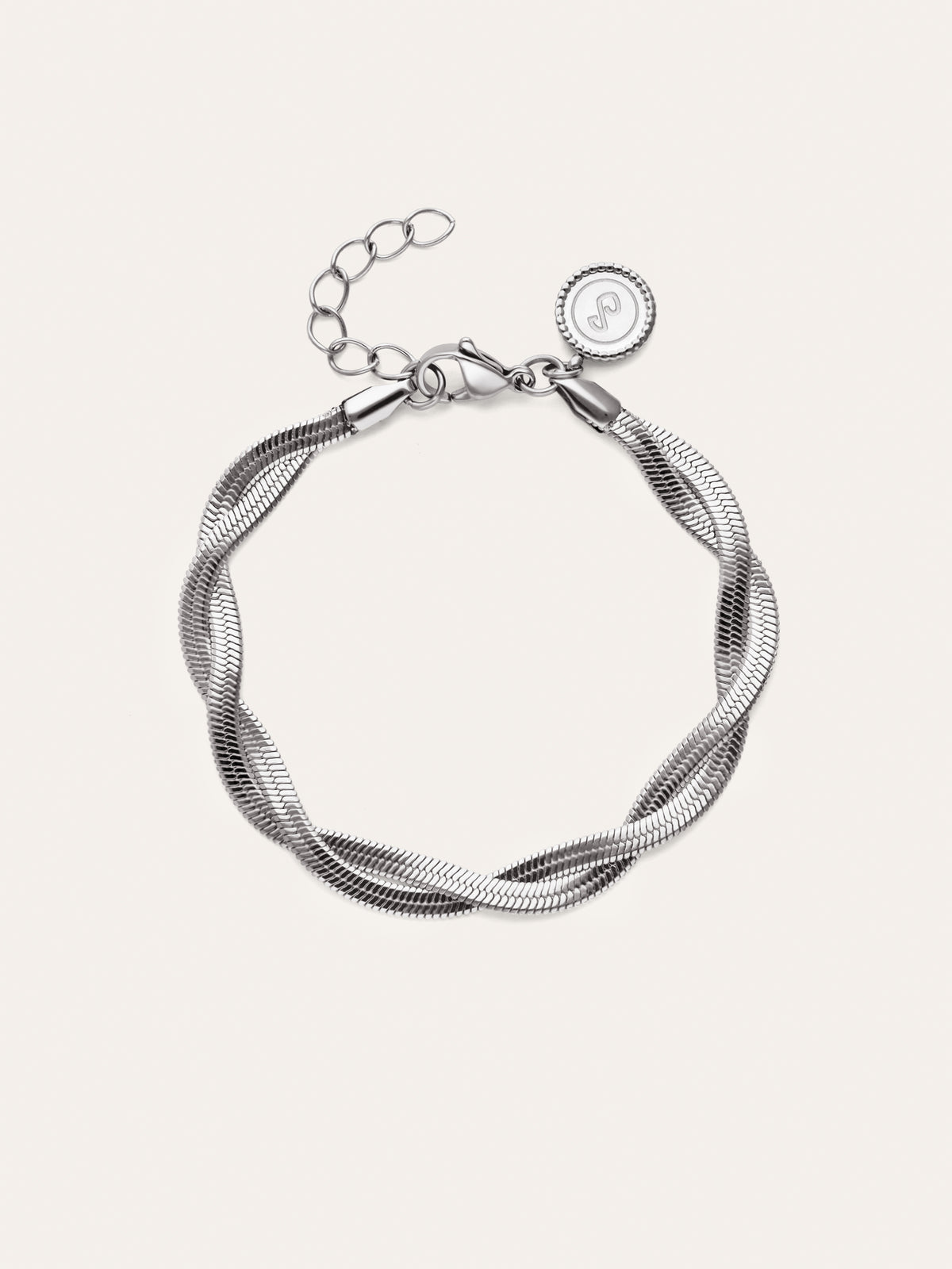 Bracciale Doppio Lisse Twister Acciaio