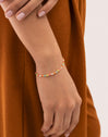 Pulseira Lumi Cores Aço Banho Ouro