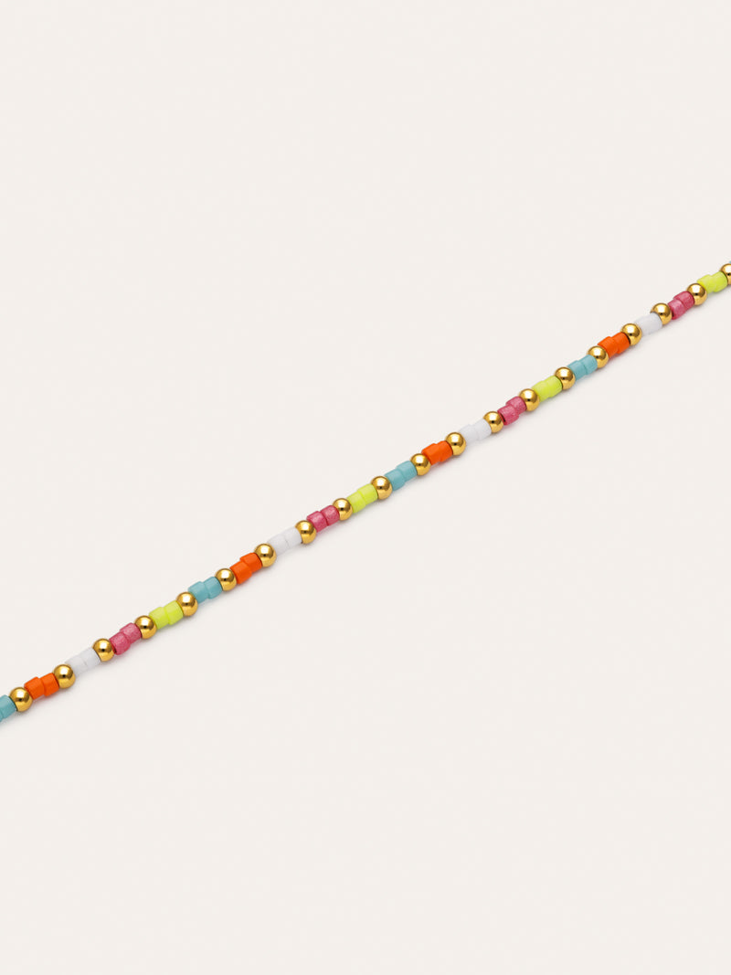 Pulseira Lumi Cores Aço Banho Ouro