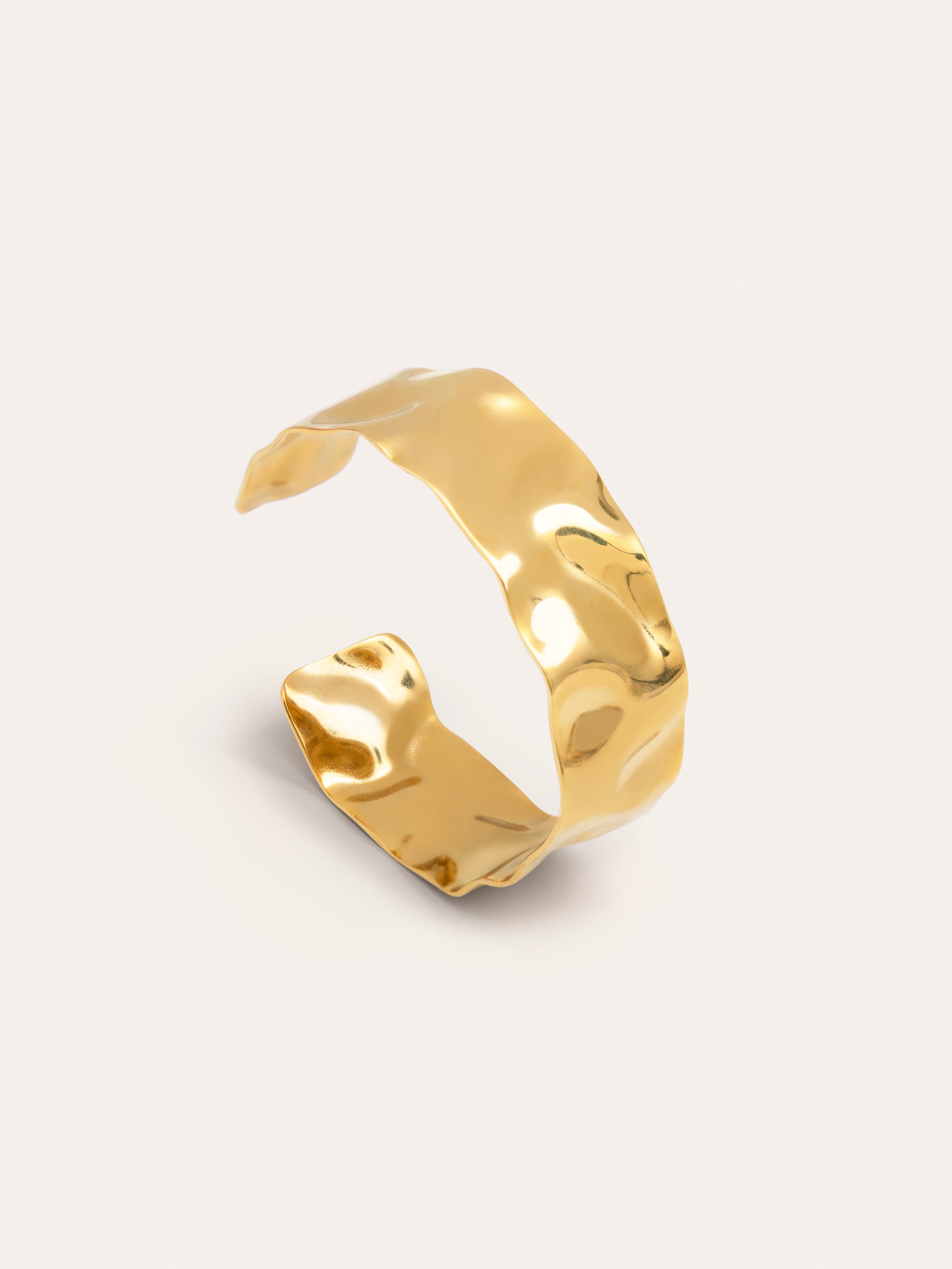 Tide Stainless Steel Gold Bracelet  