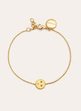 Medallion Spark Color Gold Bracelet