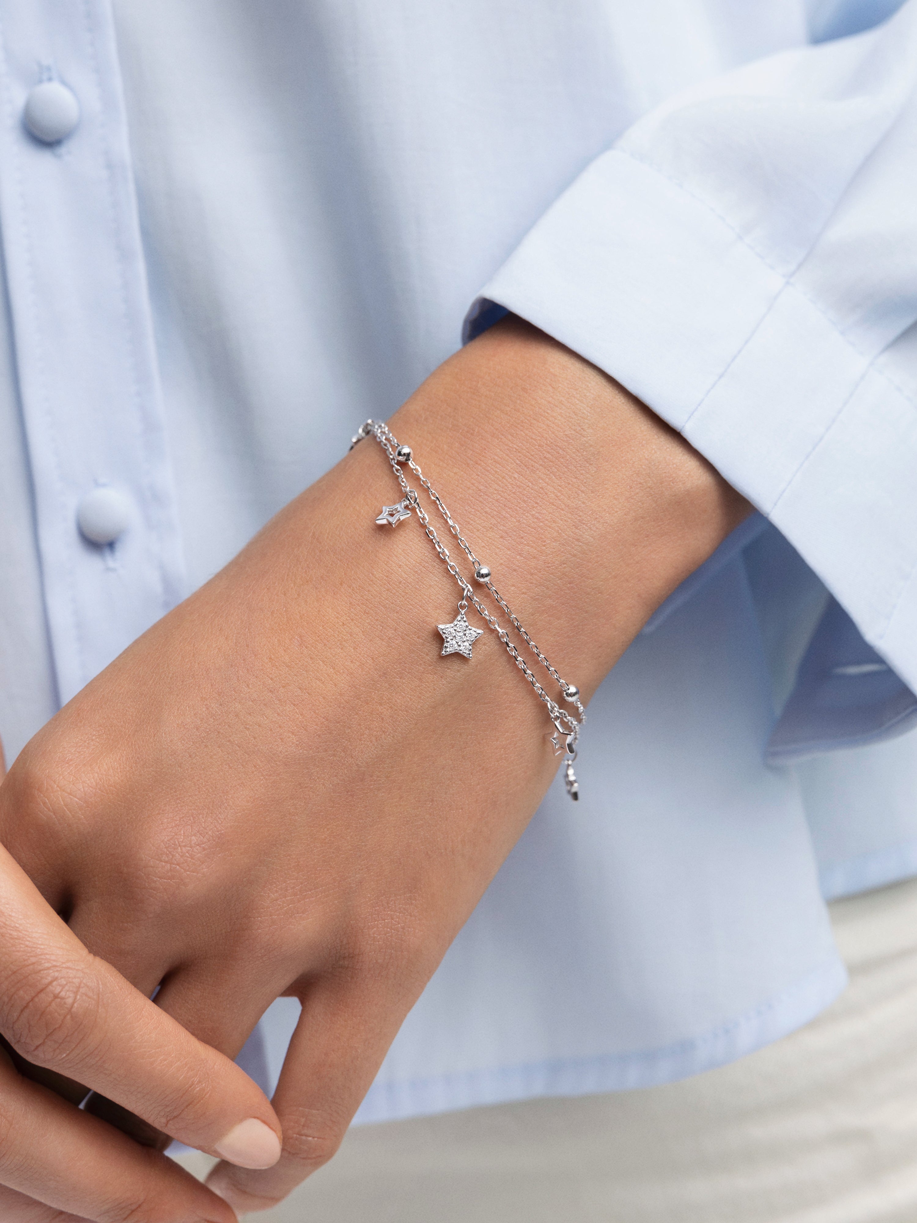 Thousands Stars Armband, Silber