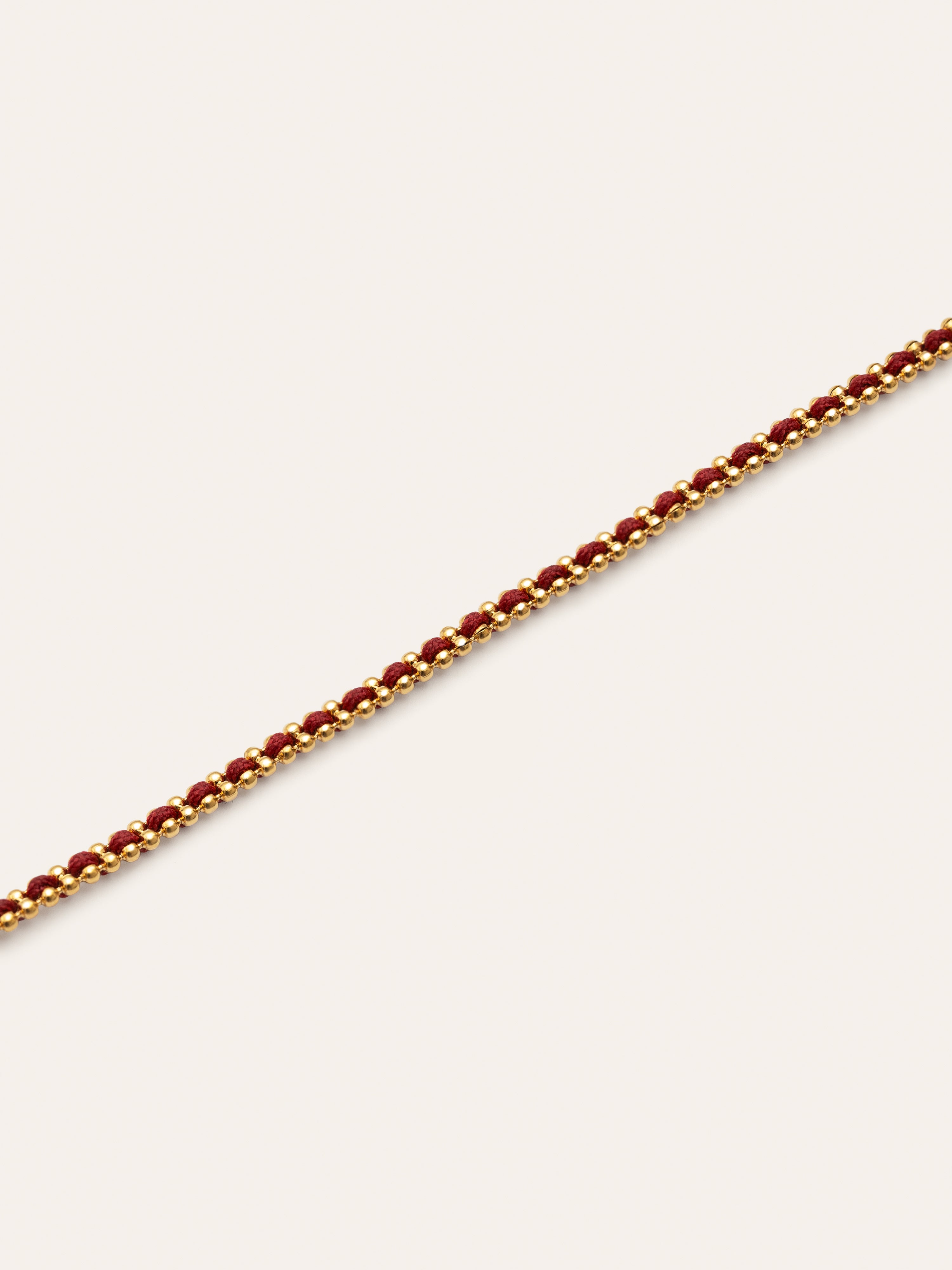 Pulsera Morgana Red Acero Baño Oro