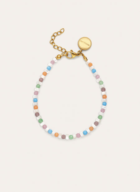 Pulsera Nacary Colors Acero Baño Oro