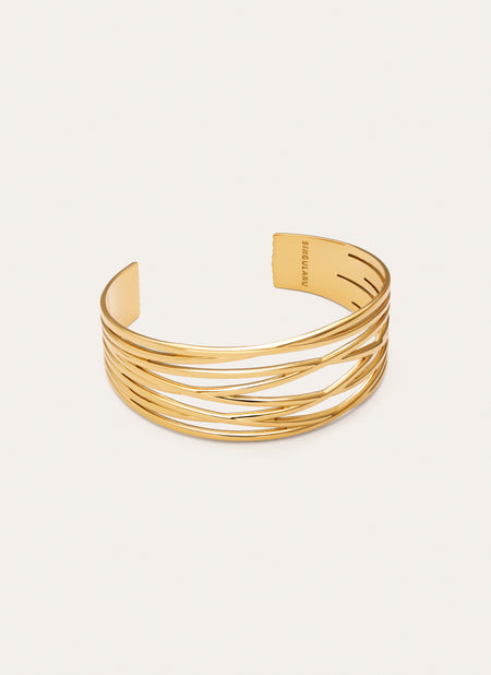 Bracciale Rigido Odisea Acciaio Placcato Oro
