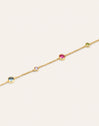 Pulsera Orbit Multicolor Baño Oro