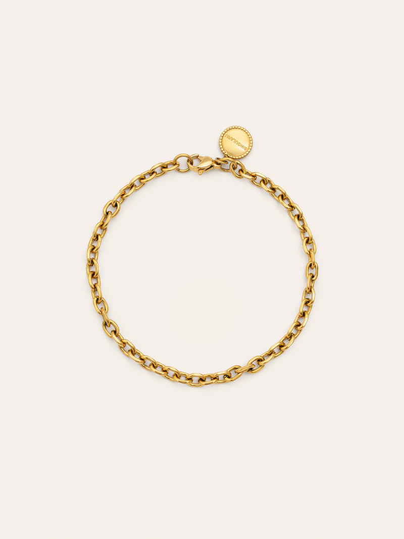 Pulsera Orla Rope Acero Baño Oro