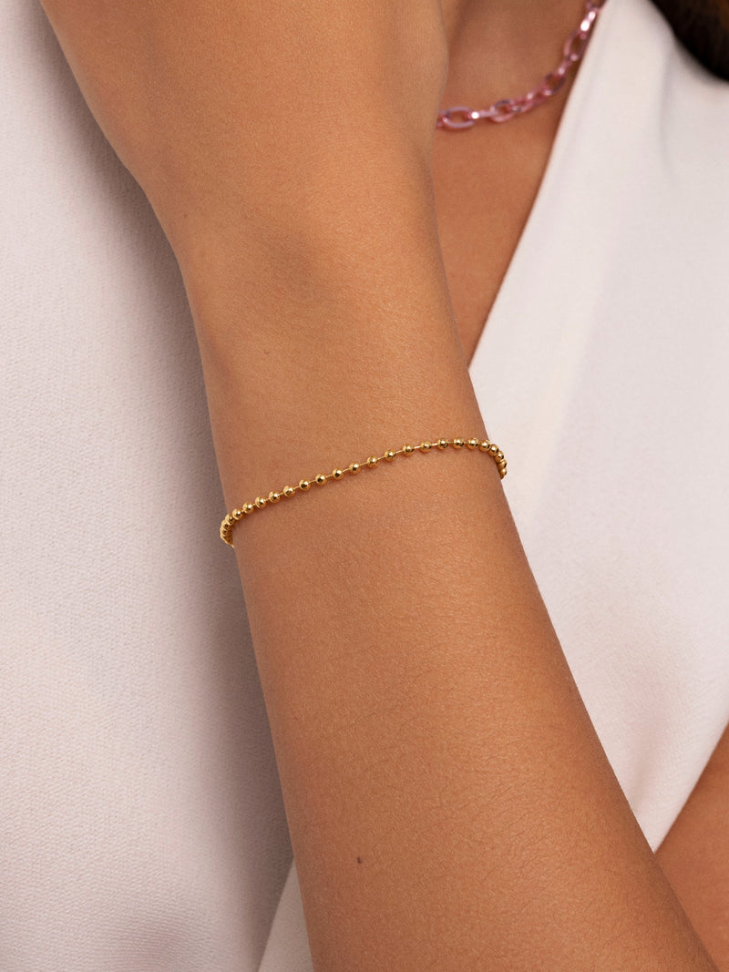 Pulseira Pebbles Banho de Ouro