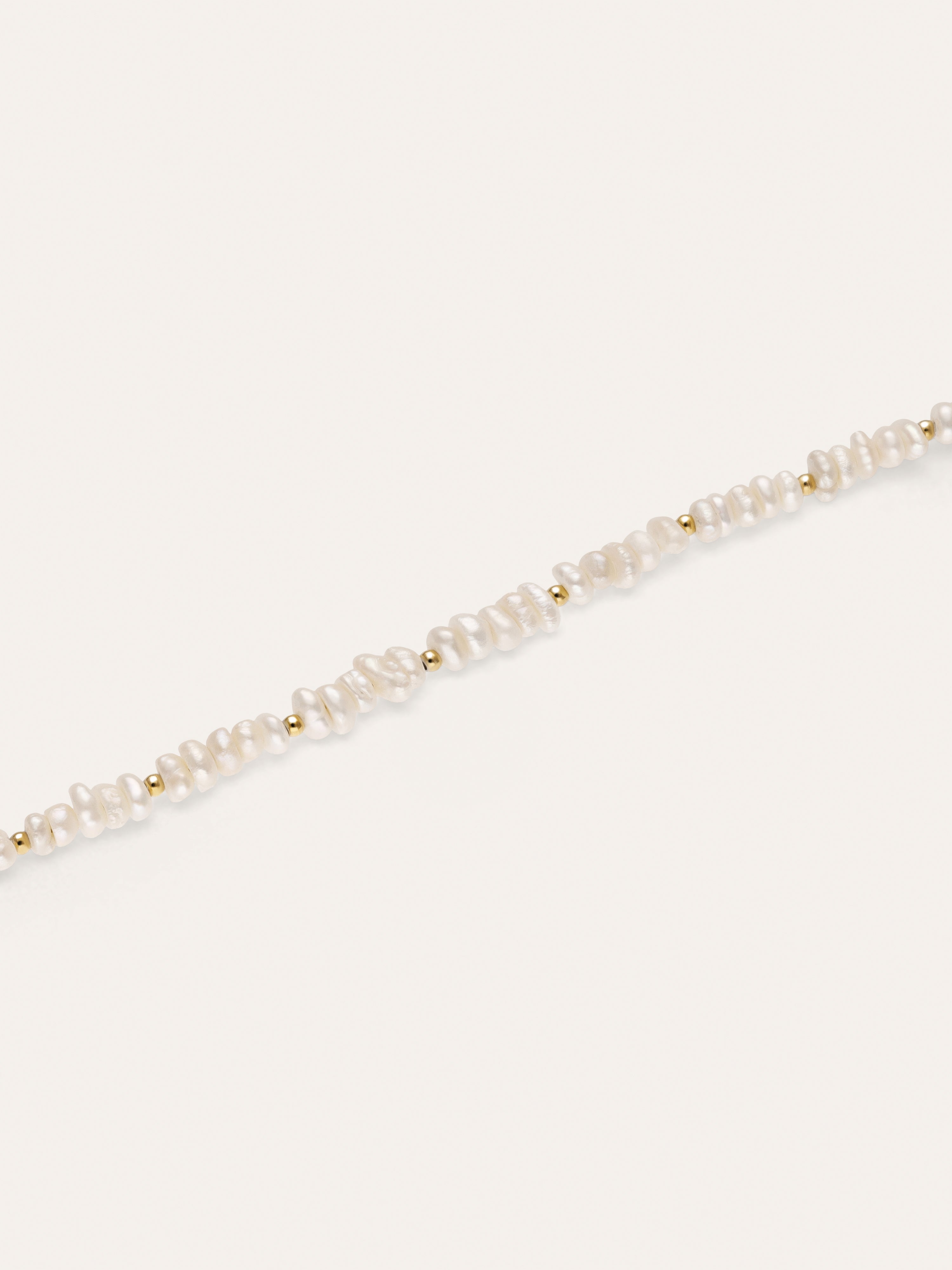 Pearls Dots Stainless Steel Gold Bracelet