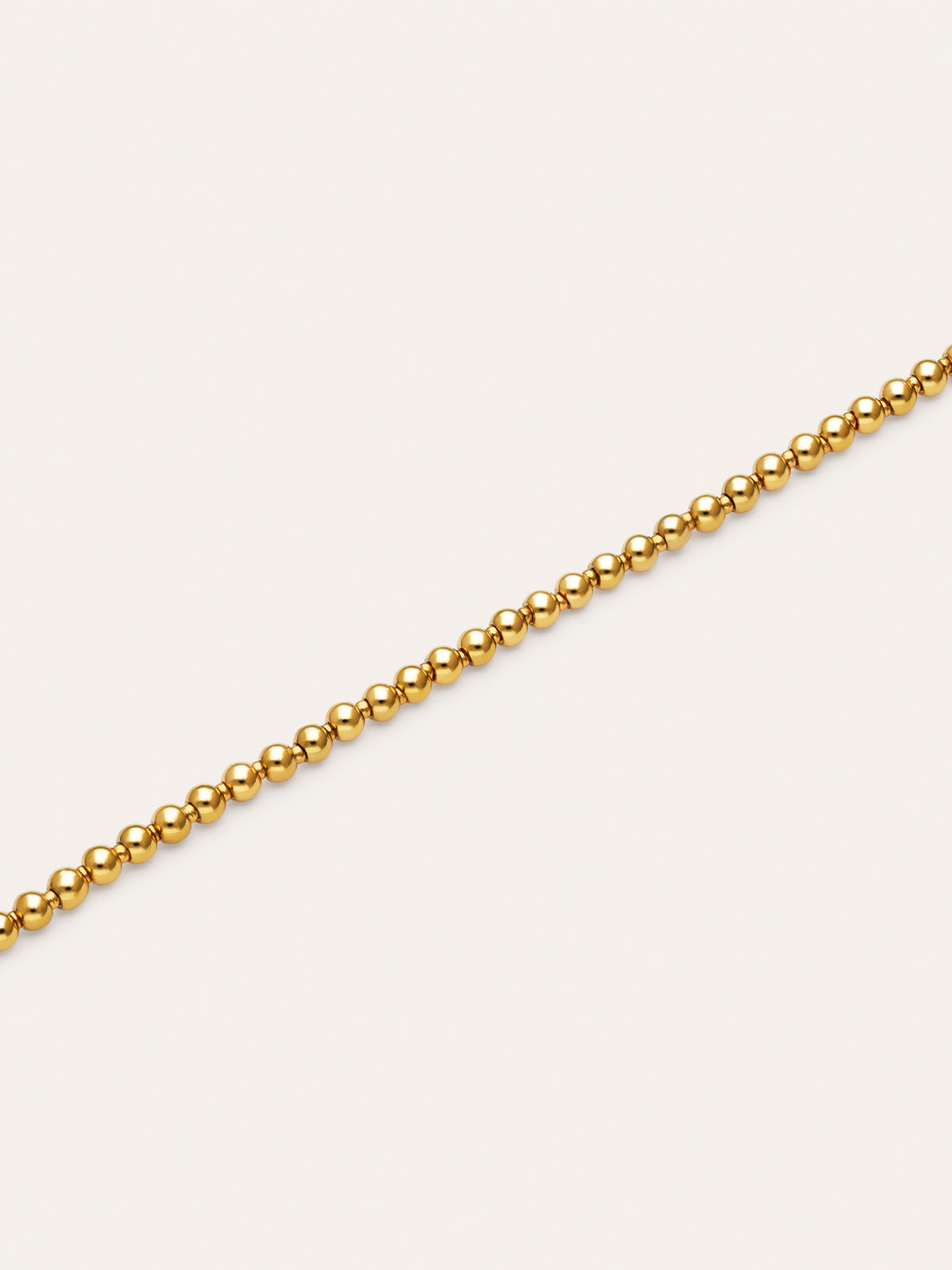 Imagen detalle de Bracelet chapelet acier plaqué or