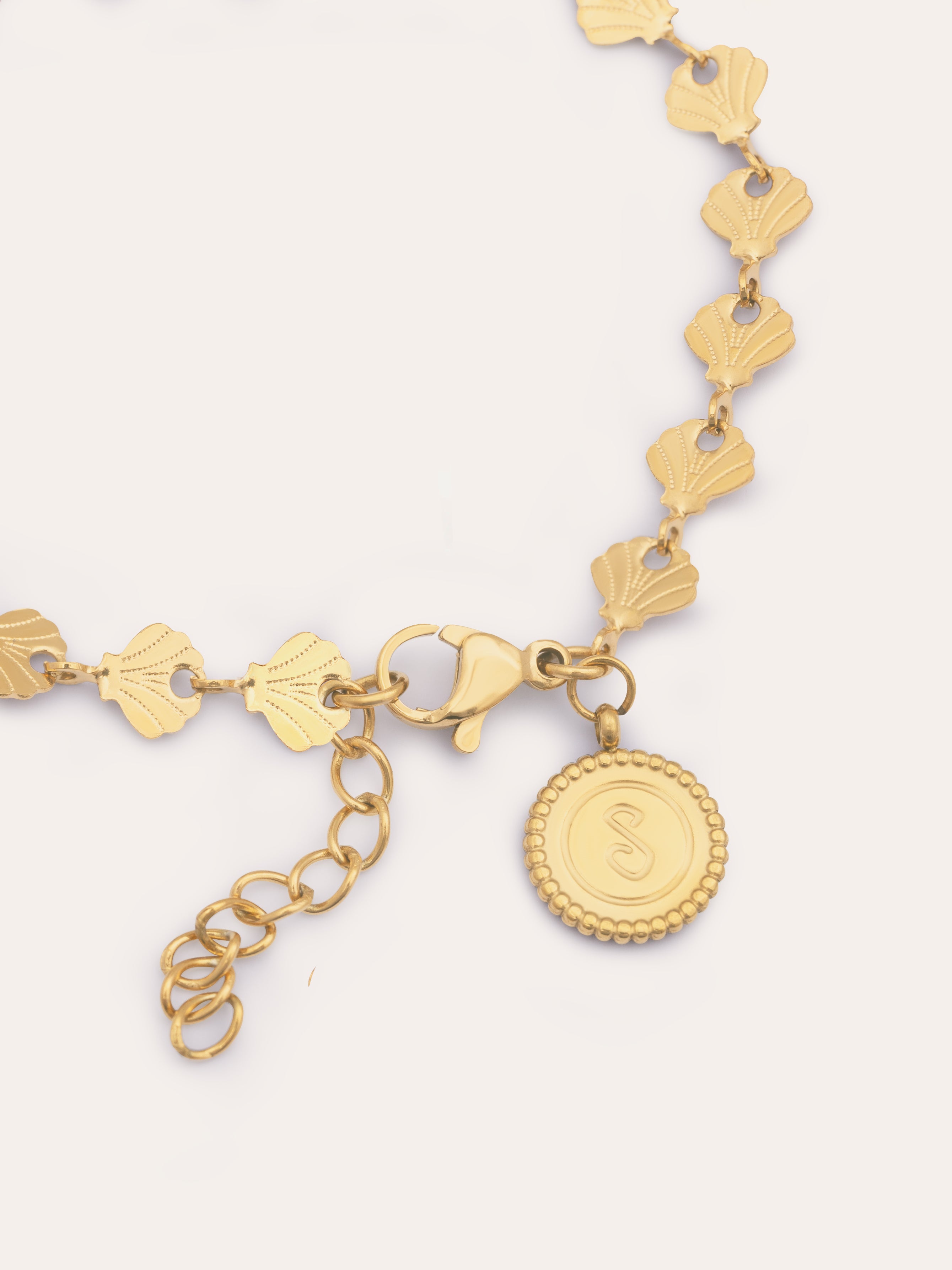 Shells Stainless Steel Gold Bracelet 