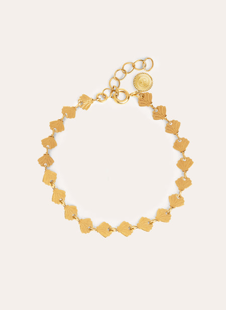 Shells Stainless Steel Gold Bracelet 