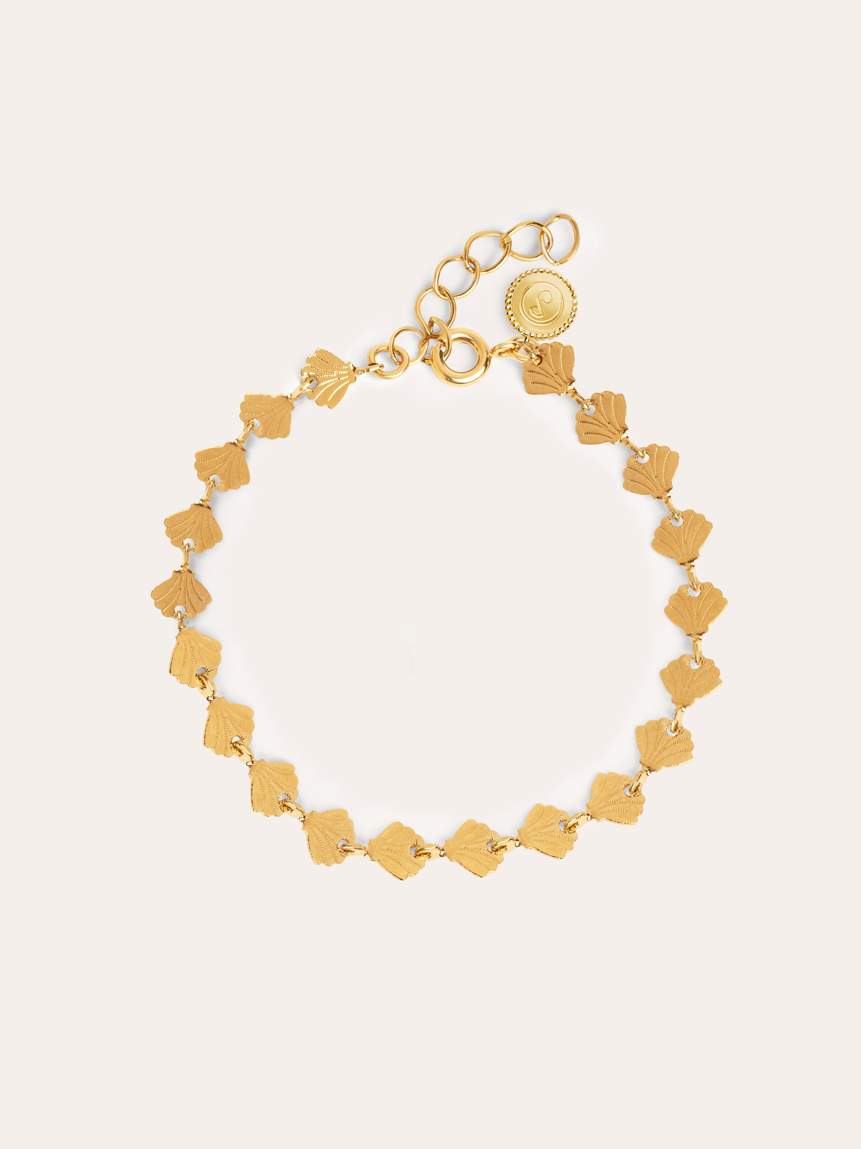 Shells Stainless Steel Gold Bracelet 