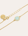 Smiley Sky Enamel Gold Bracelet