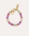 Pulsera Spring Stones Acero Baño Oro