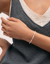 Pulsera Tarifa Acero Baño Oro - puesto en modelo