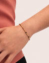 Pulsera Tourmaline Dream Acero Baño Oro