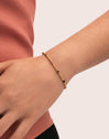 Pulsera Tourmaline Dream Acero Baño Oro