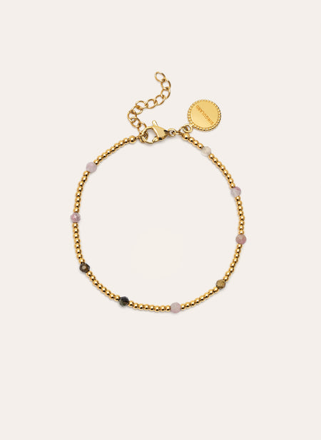 Bracelet Tourmaline Dream Acier Plaqué Or