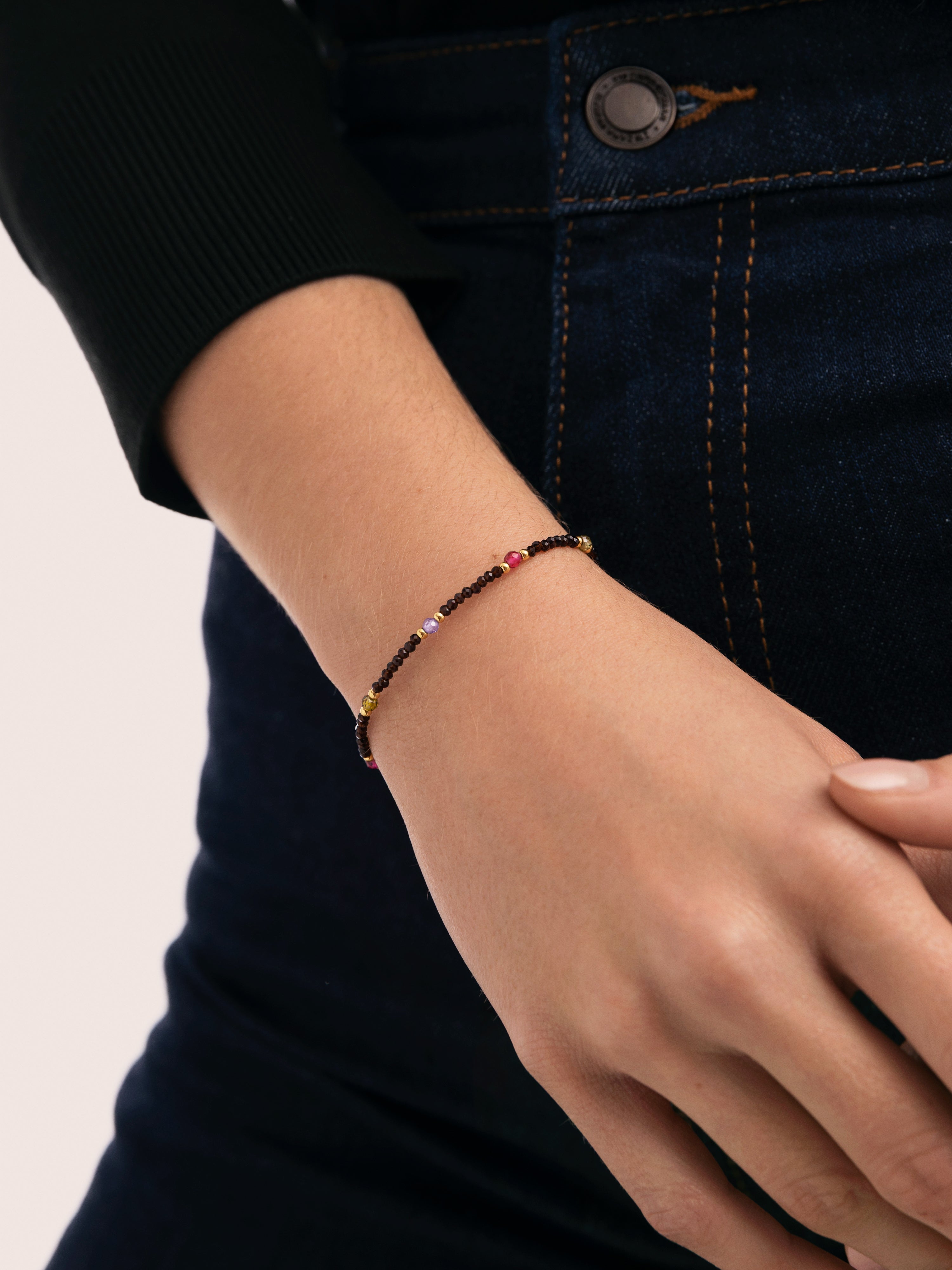 Pulsera Winter Glam Acero Baño Oro