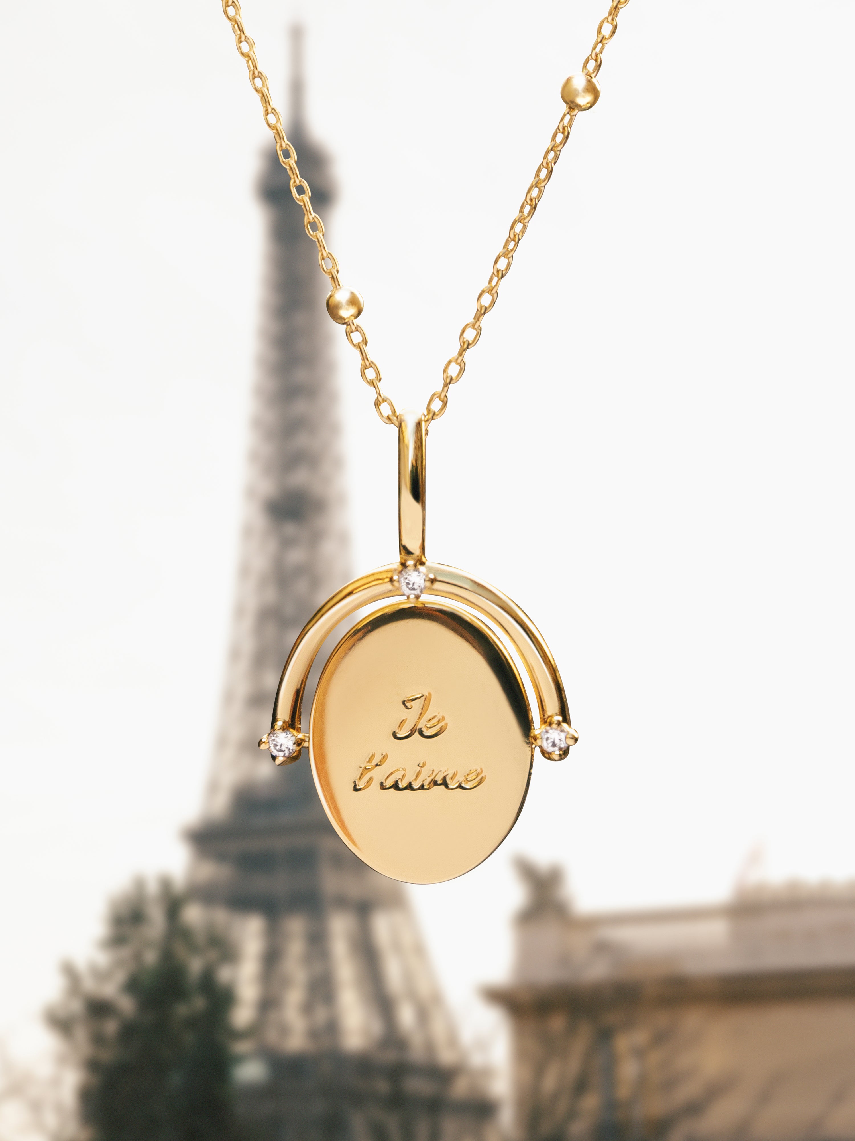 Mon Amour Charm, vergoldet