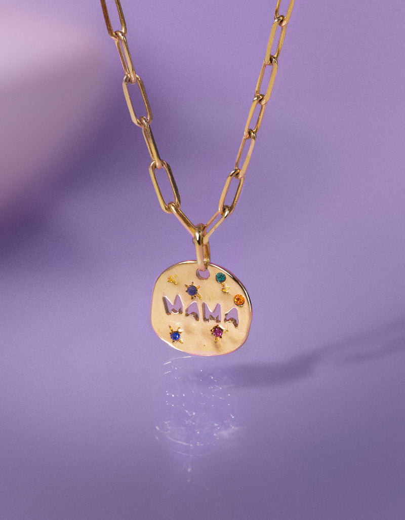 Charm Mamá Banho de Ouro