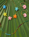 Collar Dye Peces Acero Baño Oro
