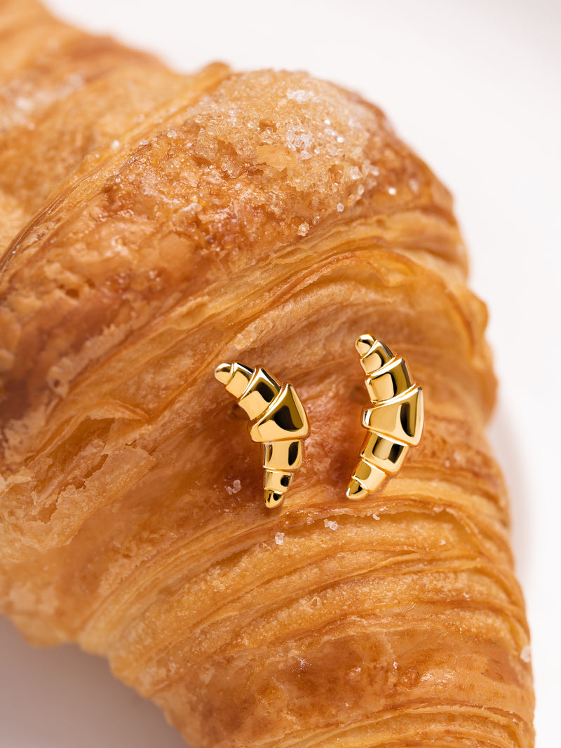 Brinco Individual Croissant Banho de Ouro